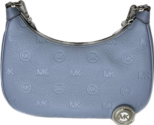 Michael Kors Cora LG Zip Pouchette bundled with matching Carmen MD Flap Bifold Wallet and Purse Hook