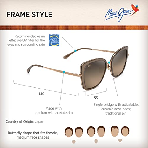 Maui Jim Women s Violet Lake W/Patented Polarizedplus2 Lenses Luxury Sunglasses