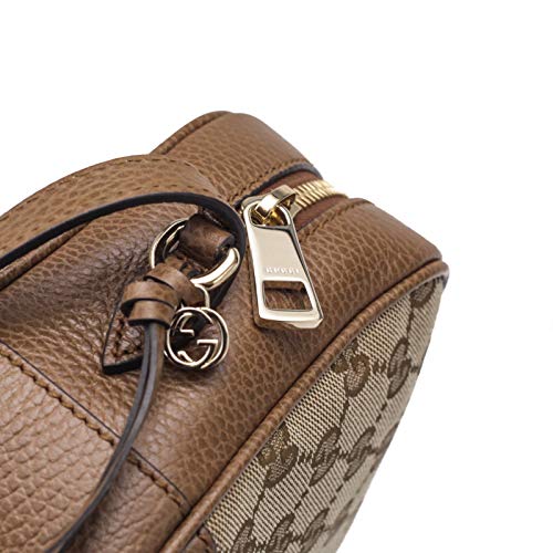 Gucci Canvas GG Supreme Shoulder Bag Brown