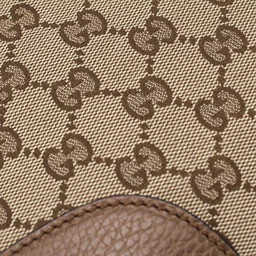 Gucci Canvas GG Supreme Shoulder Bag Brown