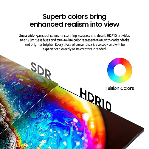 SAMSUNG 34” ViewFinity S65VC Series Ultrawide QHD Curved Monitor, Built-in FHD Camera, HDR10, 100Hz, 350 nit, USB- C, Adjustable Stand, Intelligent Eye Care, LS34C650VANXGO, Black