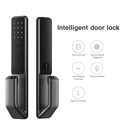 GHGHF Intelligent Fingerprint Door Lock for Security Smart Lock Digital Password Automatic Electronic Lock (Size : C1 30240)