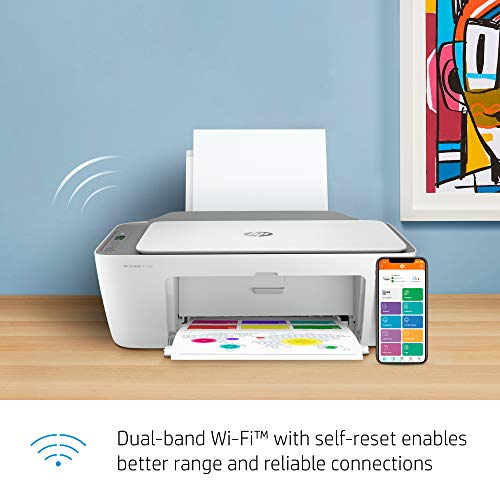 HP DeskJet 2755e Wireless Color All-in-One Printer with bonus 6 months Instant Ink (26K67A)