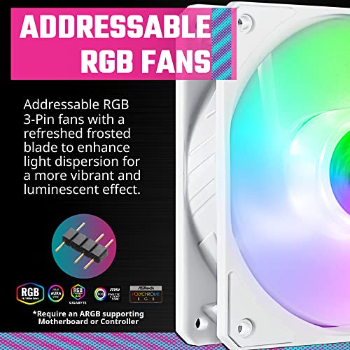 Cooler Master MasterBox TD500 Mesh White Airflow ATX Mid-Tower with Polygonal Mesh Front Panel, Crystalline Tempered Glass, E-ATX up to 10.5