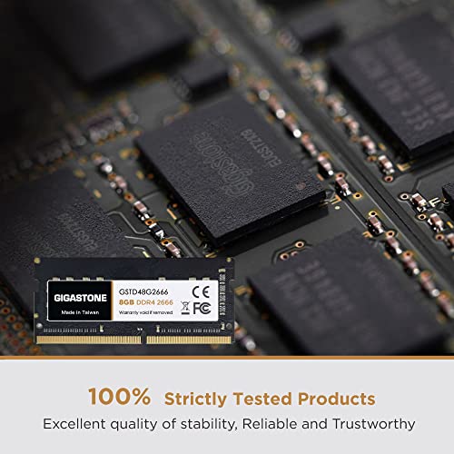 【DDR4 RAM】 Gigastone Laptop RAM 16GB (2x8GB) DDR4 16GB DDR4-2666MHz PC4-21300 CL19 1.2V 260 Pin Unbuffered Non ECC SODIMM for Notebook Laptop Memory Module (Laptop ONLY)