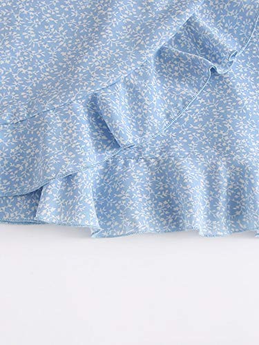 SOLY HUX Girl s Spaghetti Strap Dress Floral Print Sleeveless Summer Beach Casual Sundress A-line Mini Dresses