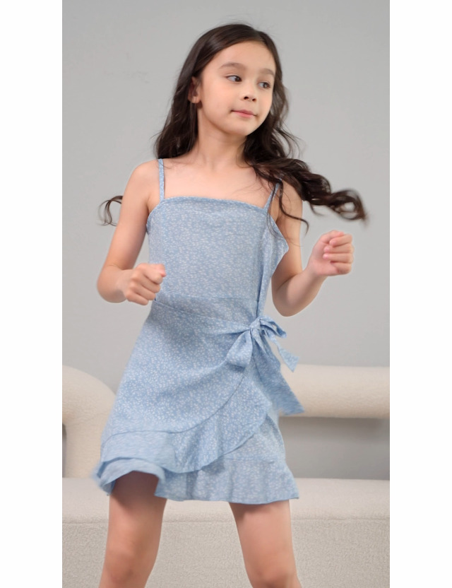 SOLY HUX Girl s Spaghetti Strap Dress Floral Print Sleeveless Summer Beach Casual Sundress A-line Mini Dresses