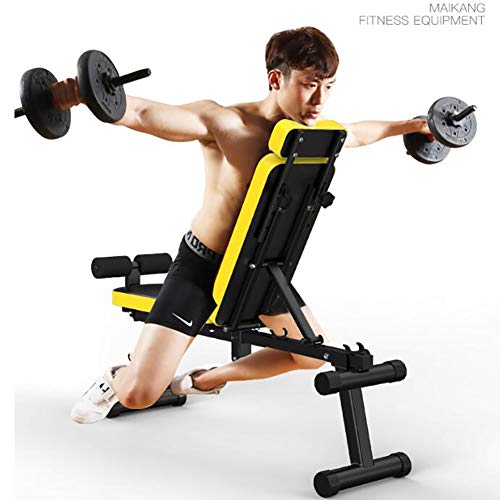 TOPYL Adjustable Foldable Weight Bench,for Lifting Sit Up Home Gym and Full Body Workout,Incline Decline Bench Press Exercise Equipment Black