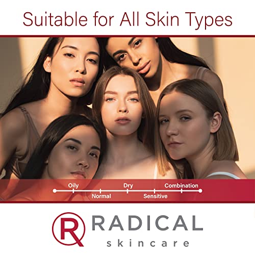 Radical Skincare Advanced Peptide Antioxidant Serum - Repairs and Smooths Skin to Reduce Wrinkles & Improve Elasticity - For All Skin Types - Paraben Free - Clinically Proven Results (1 Fl Oz, 2 Pack)