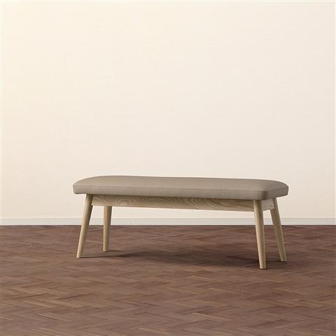 Pioni Bench Beige X Natural (W1150× D380 × H440)