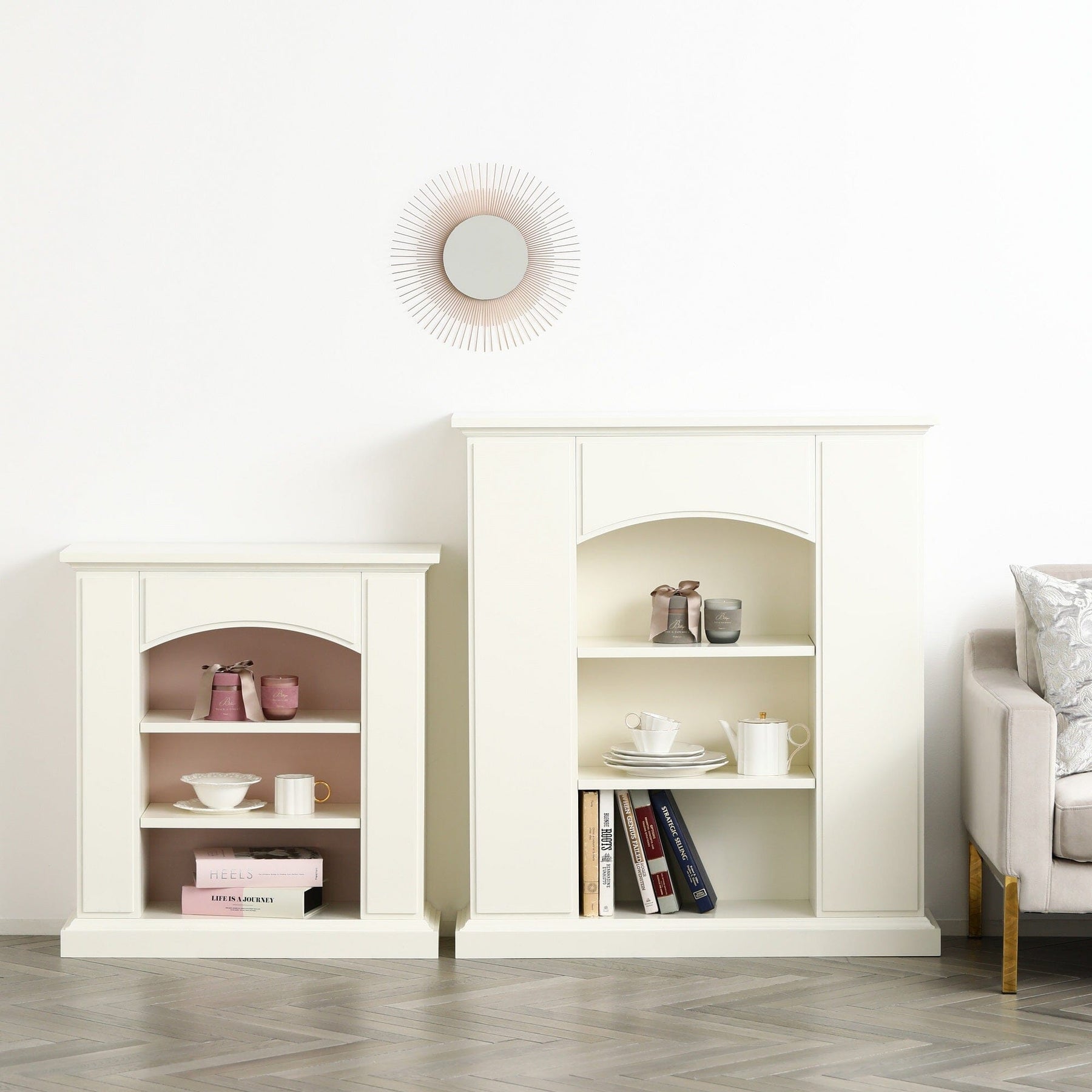 Mantelpiece Shelf W700×D270×H750 Small White